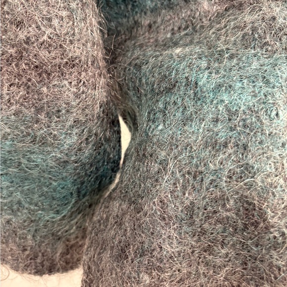 Vintage Paul et Duffier Wool Mohair Knit Cropped Turtleneck Sweater Size Small - Picture 13 of 15